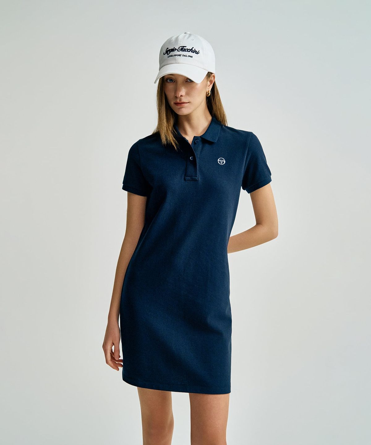 세르지오 타키니(SERGIO TACCHINI) W 클래식 피케 원피스 (Navy)