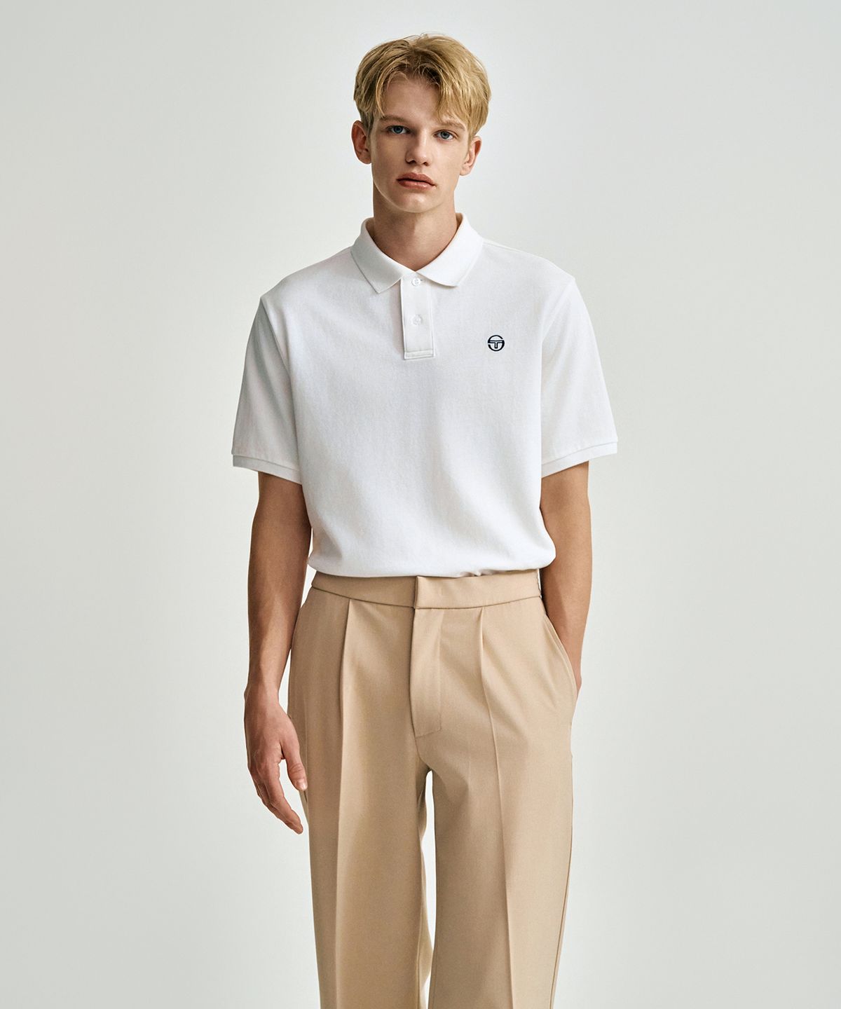 세르지오 타키니(SERGIO TACCHINI) M 클래식 남성 폴로 (White)