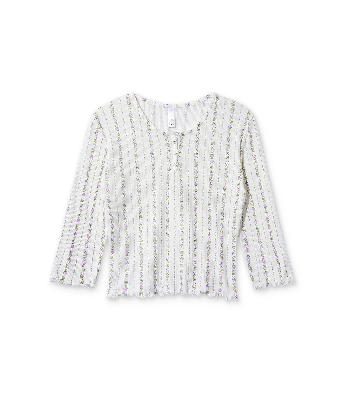 스내피커들(SNAPPY CUDDLE) Lavender Chiffon Tee Shirt