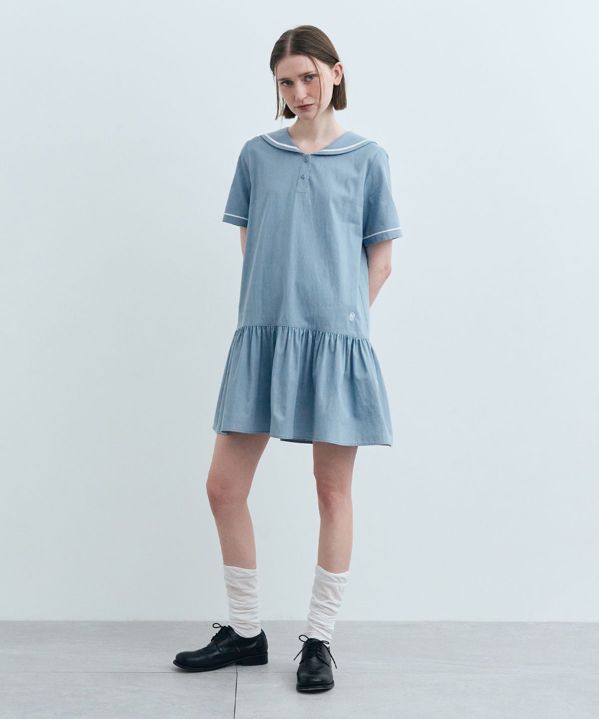 마리떼 프랑소와 저버(MARITHÉ + FRANҪOIS GIRBAUD) W SAILOR ONEPIECE light blue