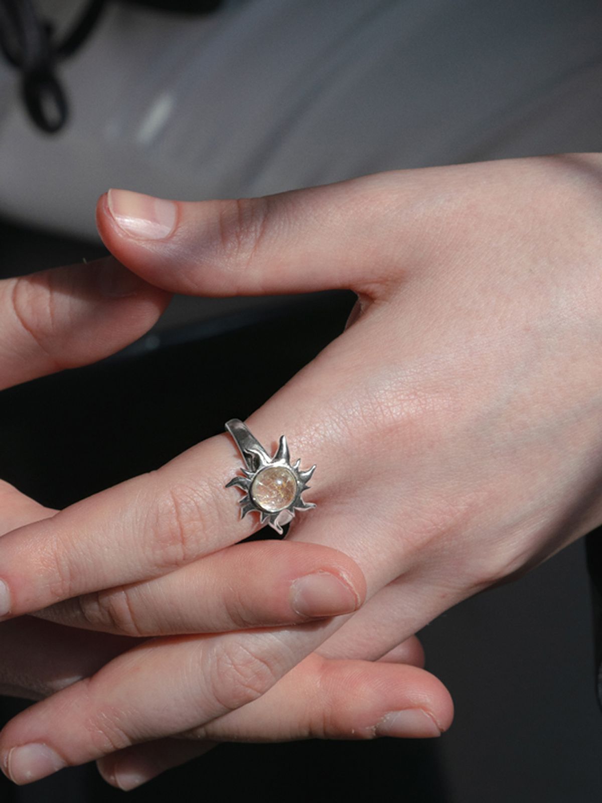 오버그레이(OVERGREY) Apollo eye Ring - Silver
