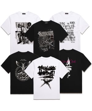 [SET] 시그니처 그래픽 오버핏 반팔티 6종 (VSMIX007)