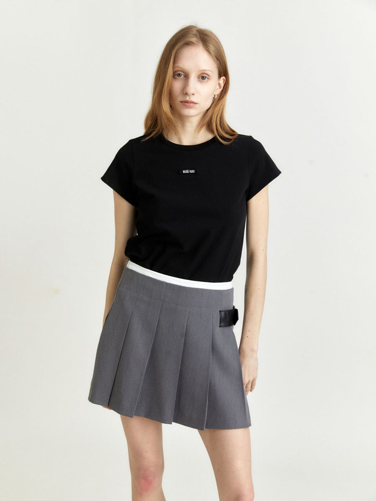 뮤제(MUSEE) ALLIANCE Musee Paris Tape T-Shirt_Black