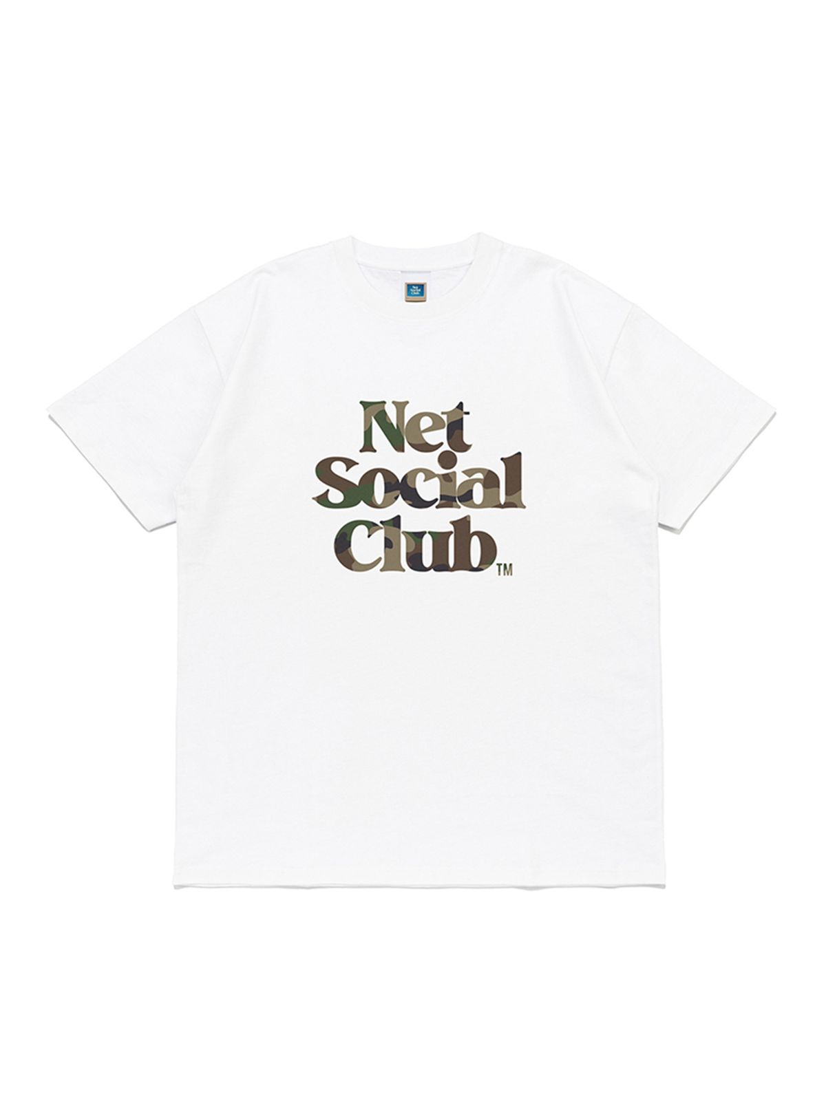 넷소셜클럽(NET SOCIAL CLUB) OG 로고 카모 팩 반팔티 (화이트)