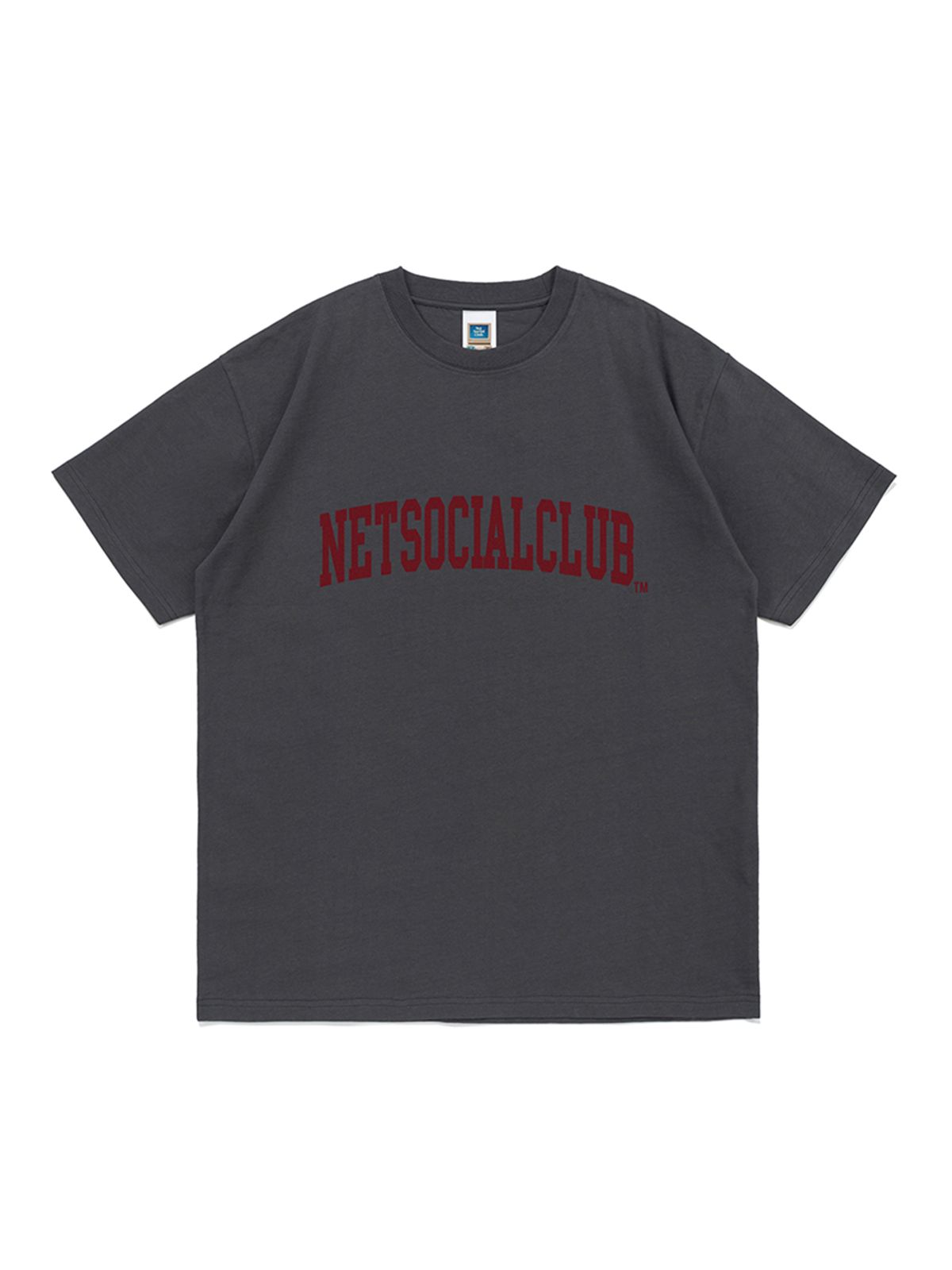 넷소셜클럽(NET SOCIAL CLUB) 아치 로고 반팔티 (차콜)