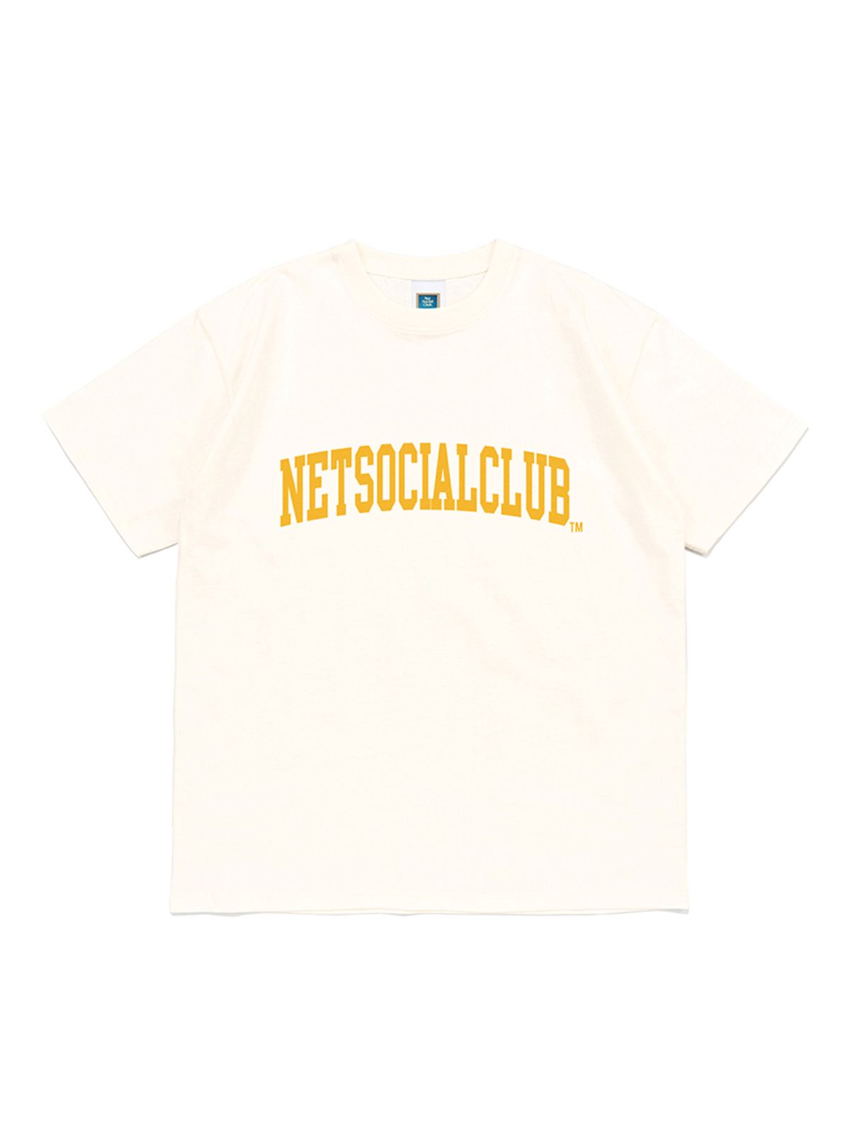 넷소셜클럽(NET SOCIAL CLUB) 아치 로고 반팔티 (아이보리)