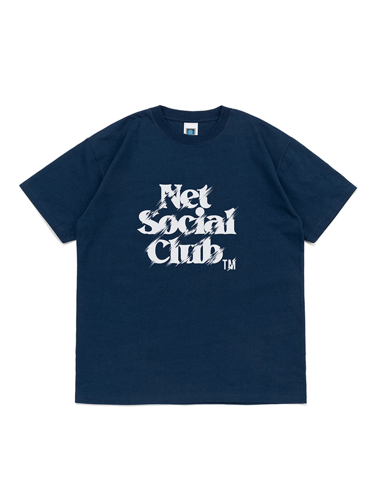 넷소셜클럽(NET SOCIAL CLUB) OG 스크레치 로고 반팔티 (다크블루)