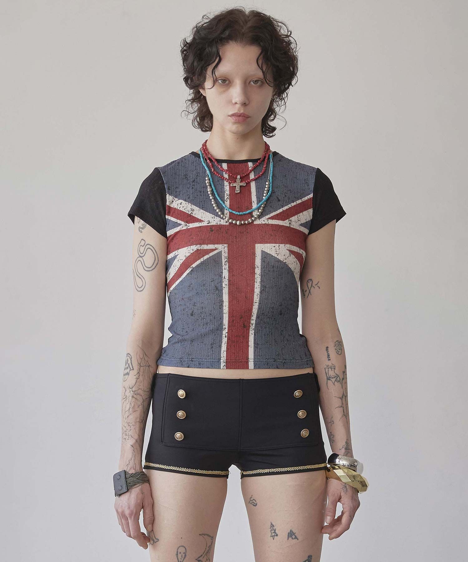 MUSINSA | SCULPTOR Archive Pigment Baby Tee Dusty Pink