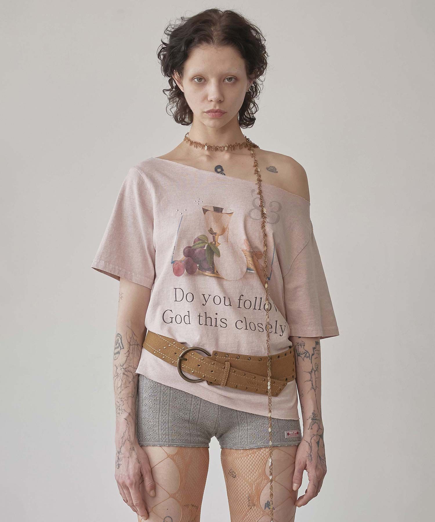 Tシャツ・カットソー SCULPTOR 83 Faith Cut Out Tee 5BFT017 SCULPTOR 83 Faith Cut Out Tee 5BFT017 (SCULPTOR/Tシャツ
