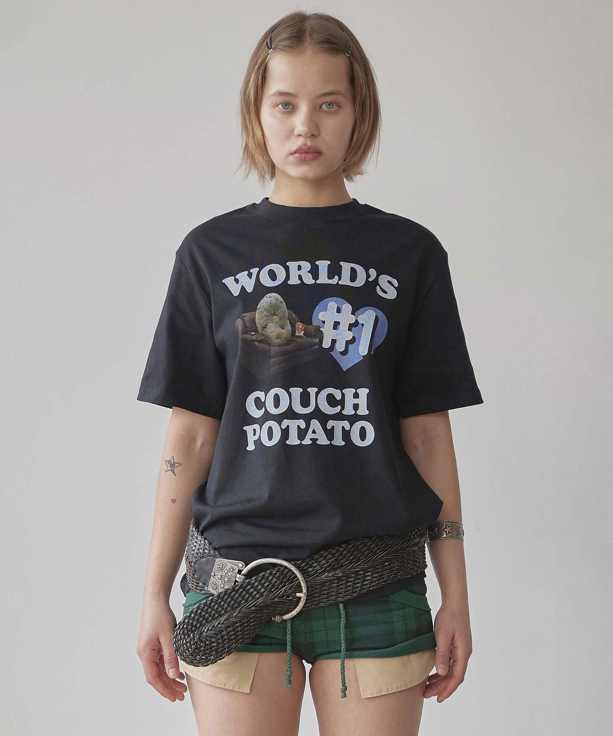 스컬프터(SCULPTOR) Number One Couch Potato Tee Black