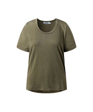Back saggy t-shirt Khaki