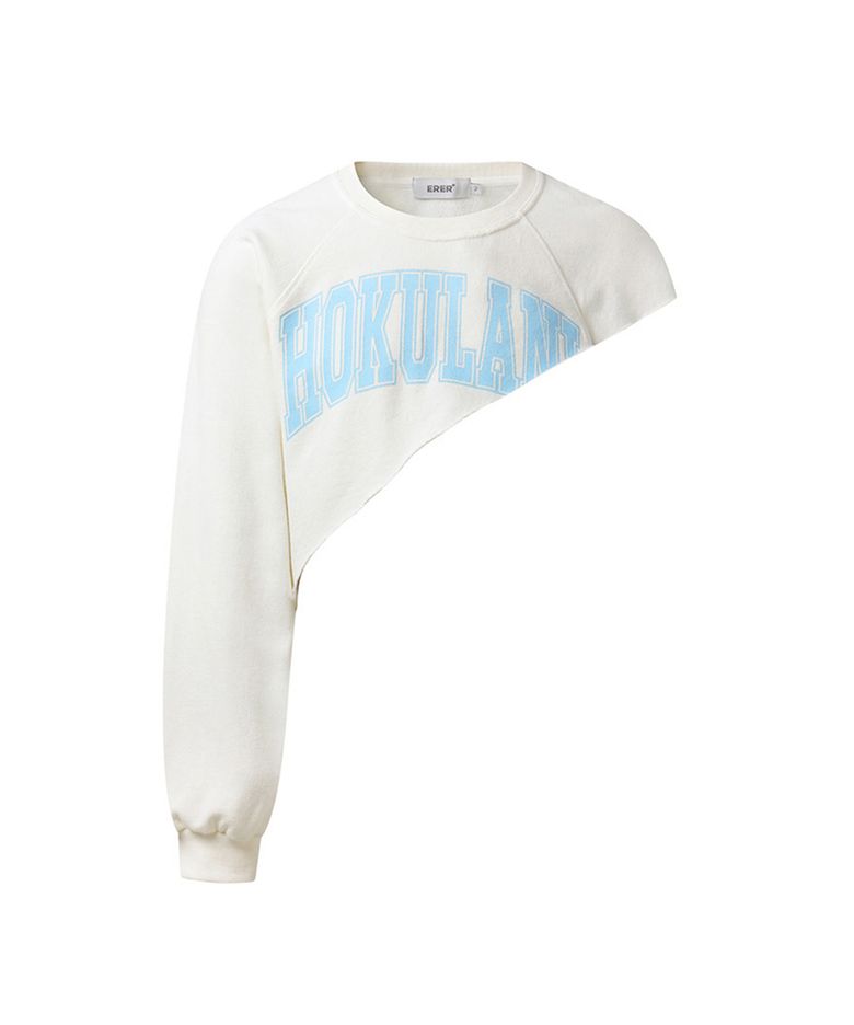 [UN] Hokulani diagonal sweatshirt Ivory