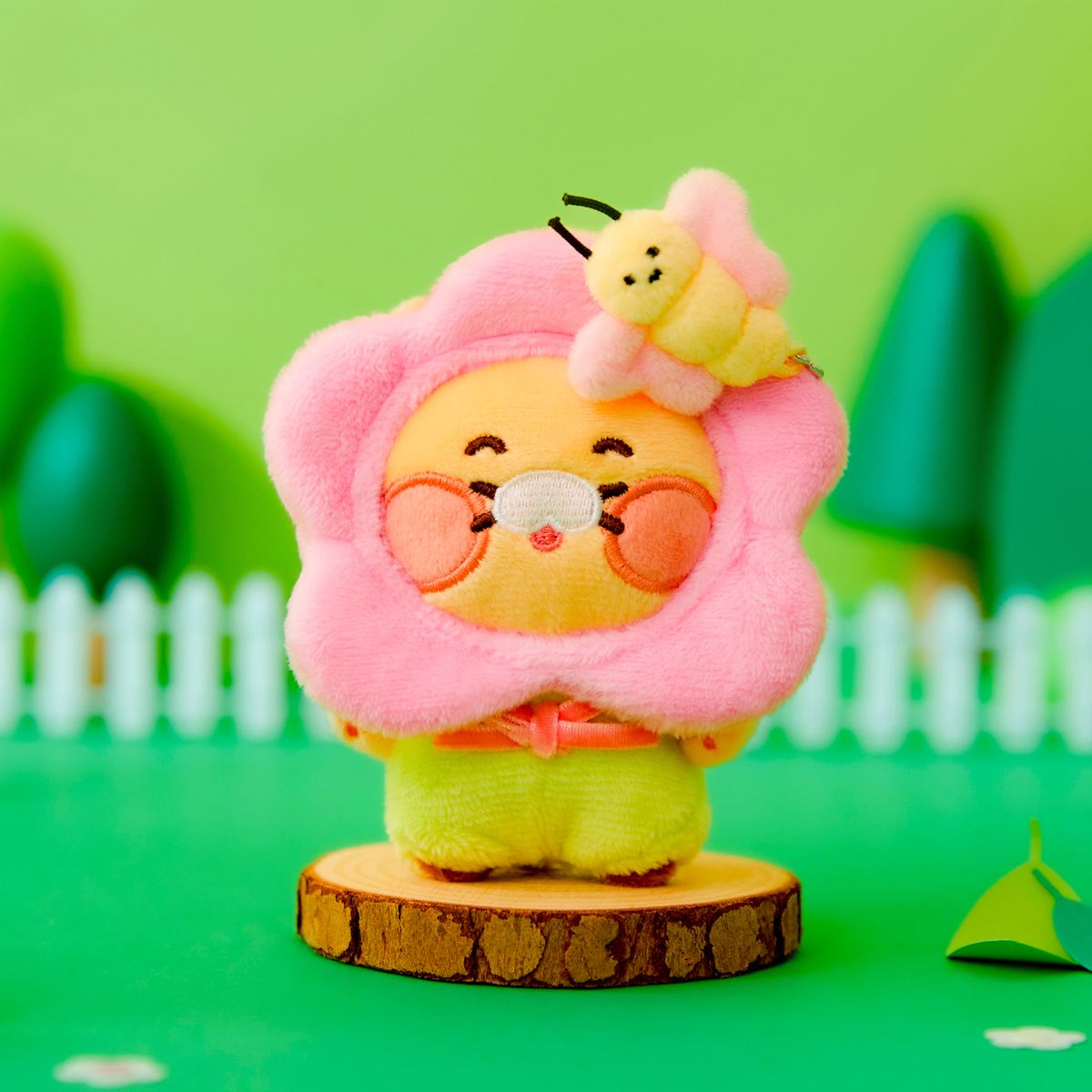 카카오프렌즈(KAKAO FRIENDS) 플라워 나비참 키링인형_춘식이