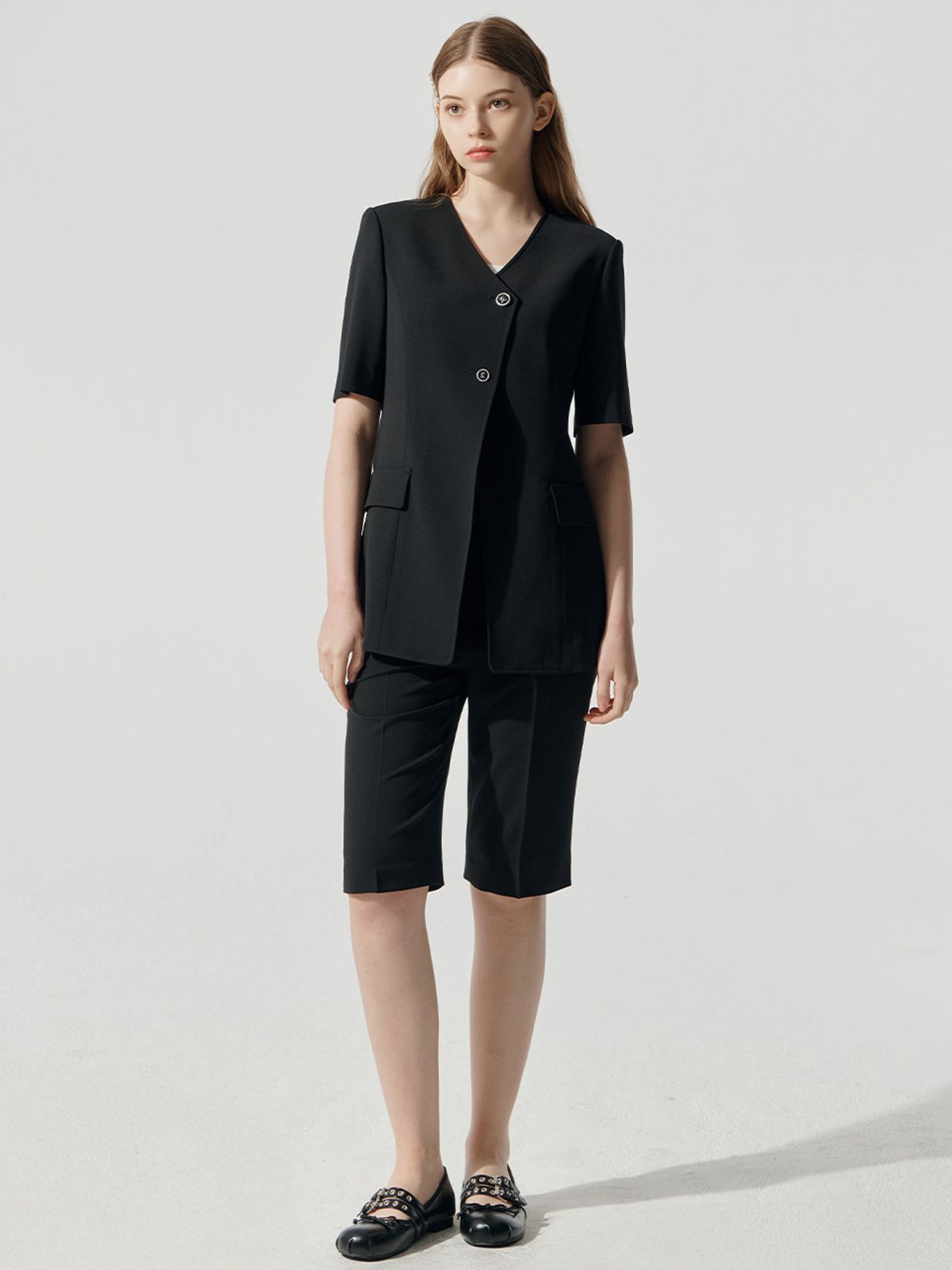 메르시앤에스(MERCIANNES) BERMUDA SLIT PANTS_MB3SPN3