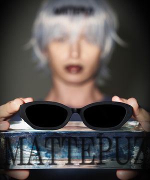 CY-132 아세테이트 Sunglass Black