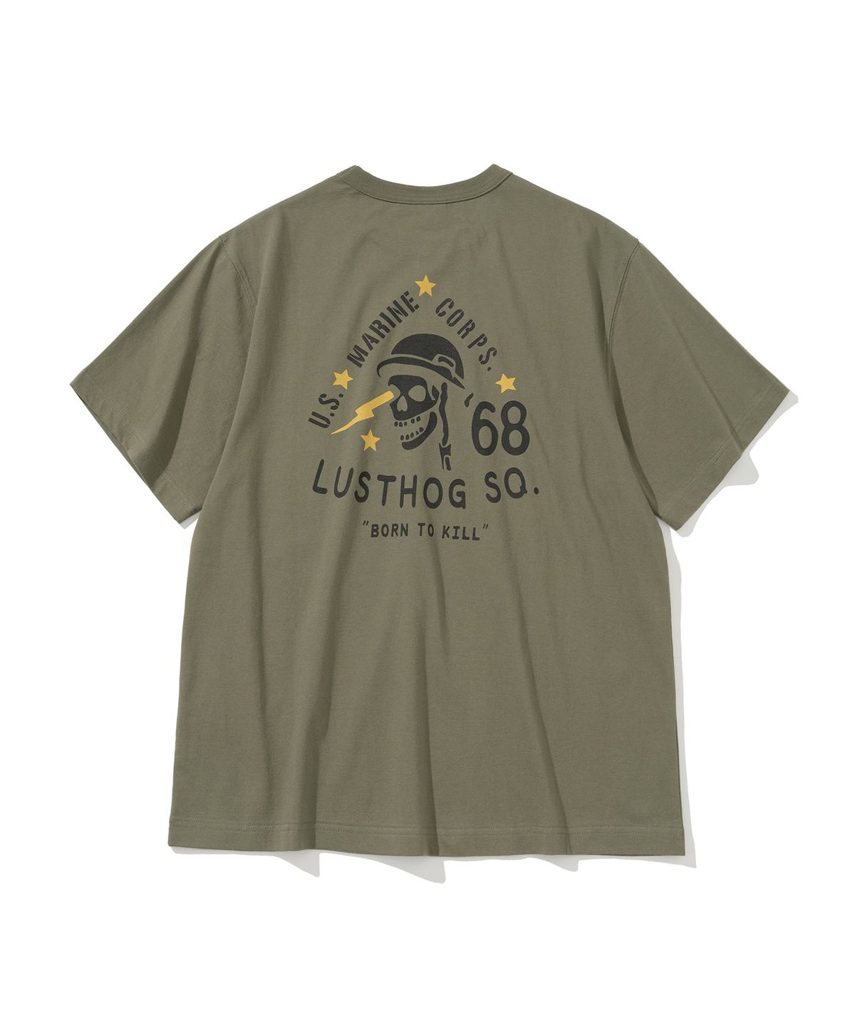 유니폼브릿지(UNIFORM BRIDGE) born to kill s/s tee olive