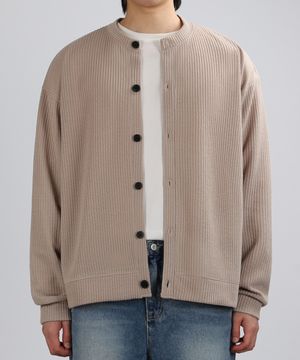 BREATHABLE ROUND CARDIGAN (BEIGE)