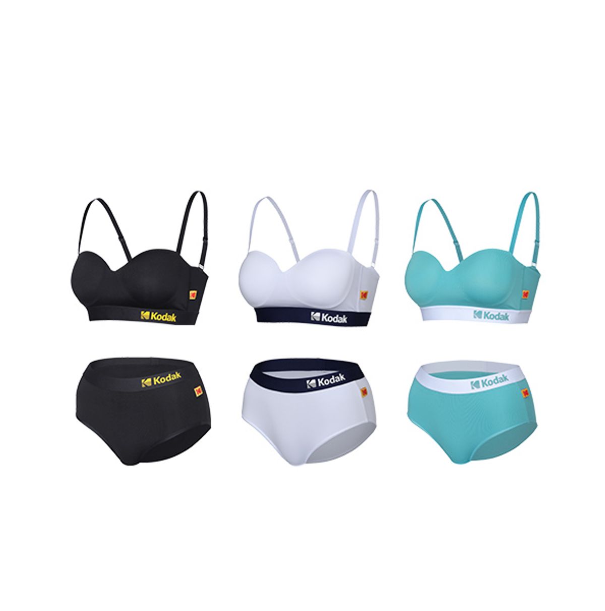 코닥 언더웨어(KODAK UNDERWEAR) 여성 클래식 무드 브라팬티 3SET