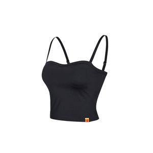 여성 클래식 하프컵 브라탑 블랙