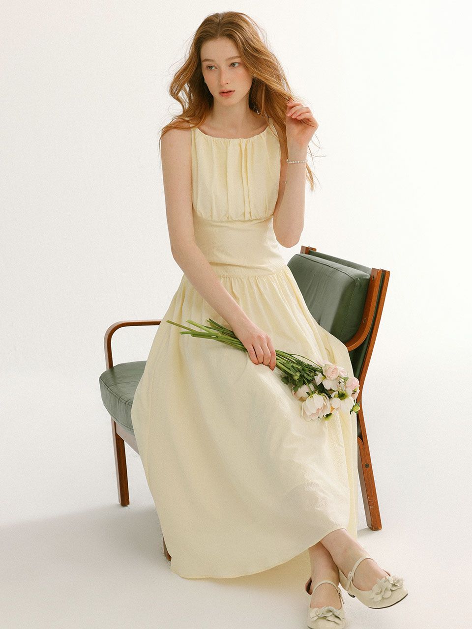 ★Since Then★ Lilium Boat Neck Long One Piece MUSINSA | SINCETHEN Lilium Boat Neck Long One Piece