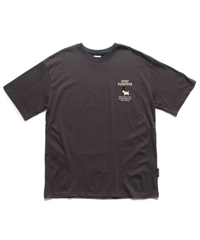포지티브 티셔츠 차콜 (POSITIVE T-SHIRT CHARCOAL)