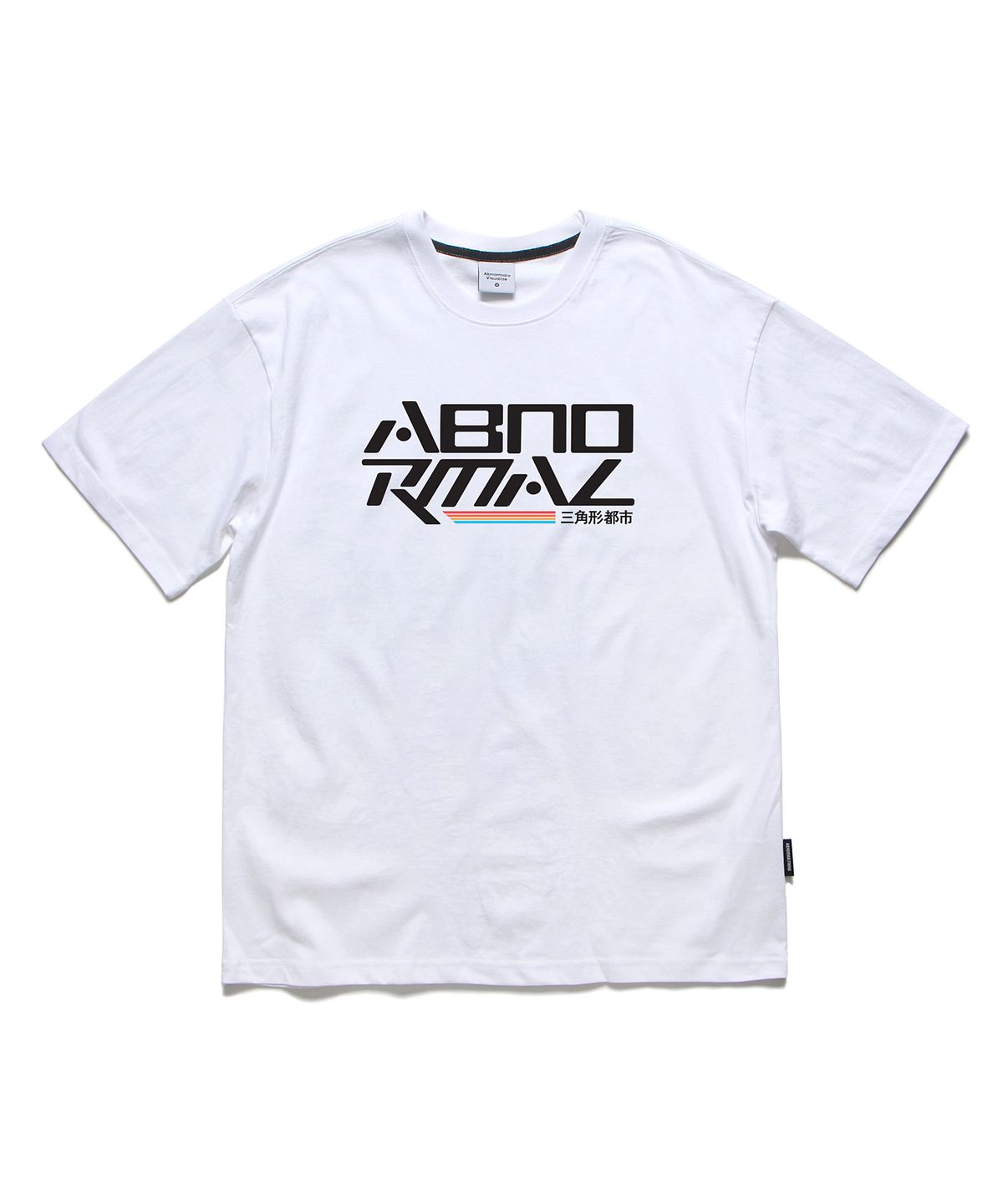 앱놀머씽(ABNORMALTHING) 트라이앵글시티 티셔츠 화이트 (TRIANGLE CITY T-SHIRT WHITE)