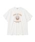 jungle air force slub s/s tee off white