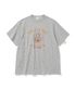 jungle air force slub s/s tee 8% melange grey