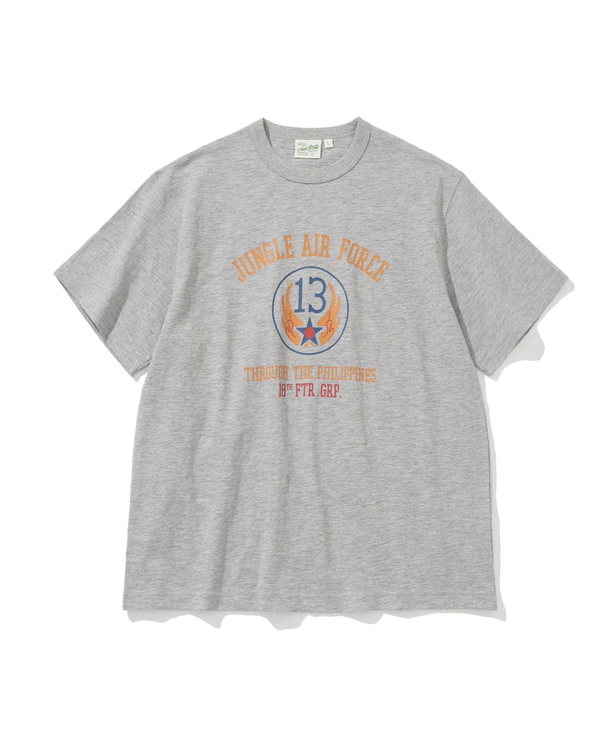 유니폼브릿지(UNIFORM BRIDGE) jungle air force slub s/s tee 8% melange grey