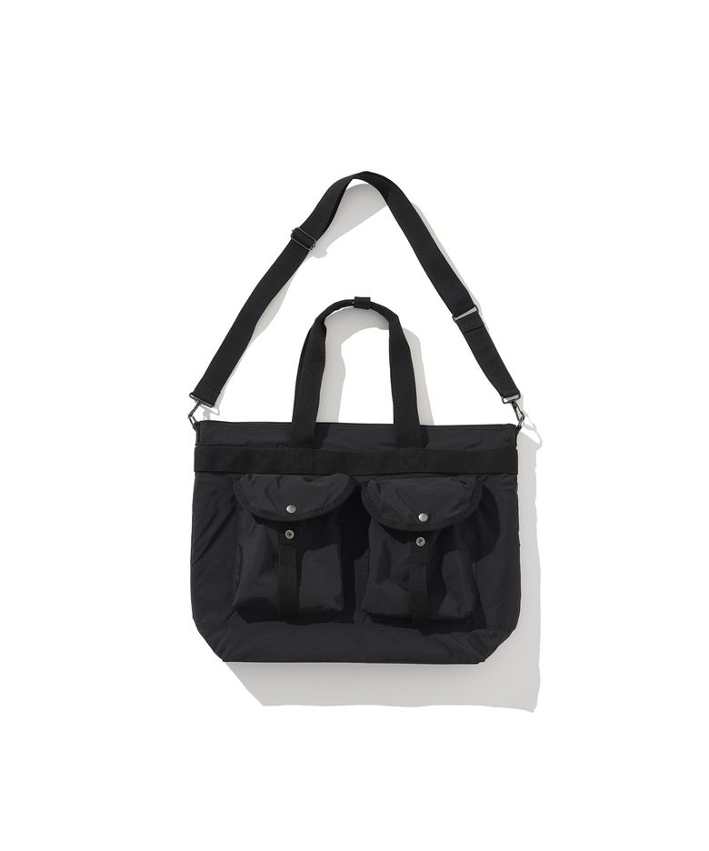 nylon tote bag black