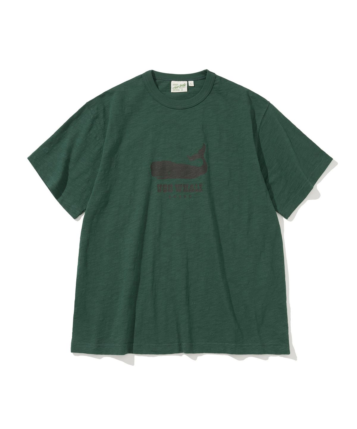 유니폼브릿지(UNIFORM BRIDGE) uss whale slub s/s tee green