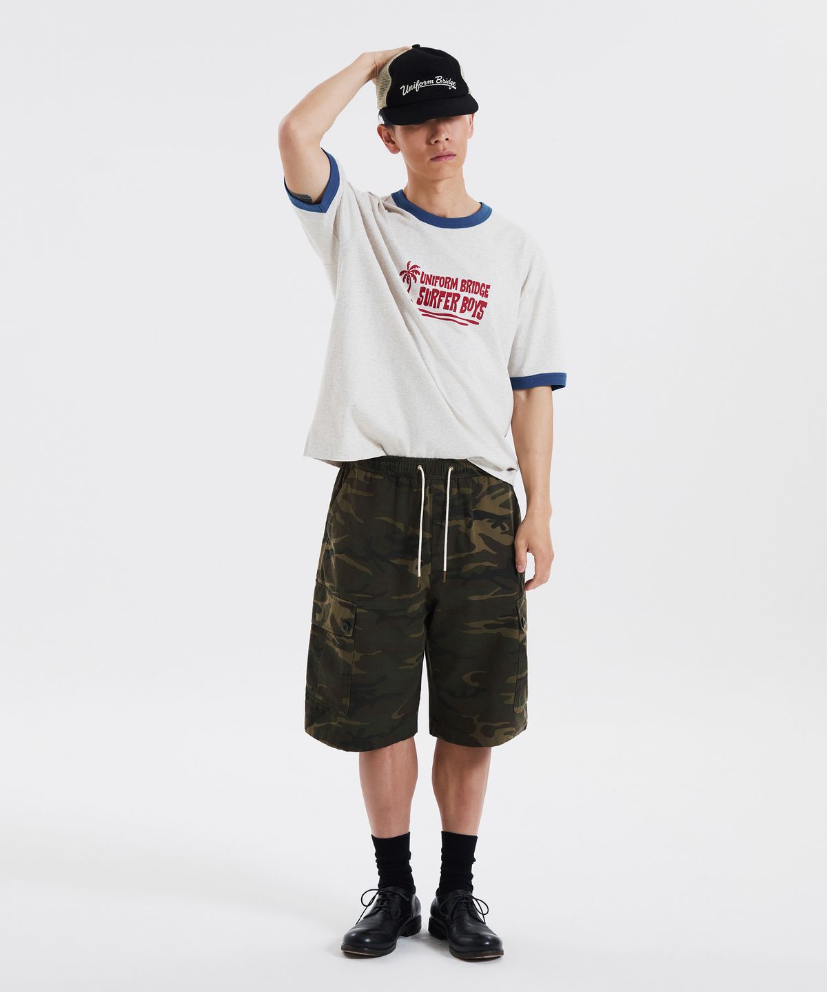 유니폼브릿지(UNIFORM BRIDGE) M65 shorts camo