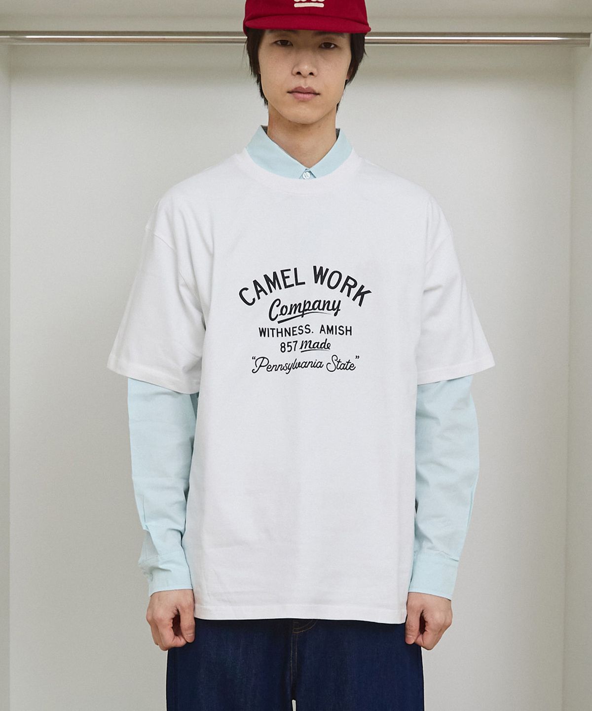 카멜워크(CAMEL WORK) 위트니스 A. 반팔티셔츠(화이트)