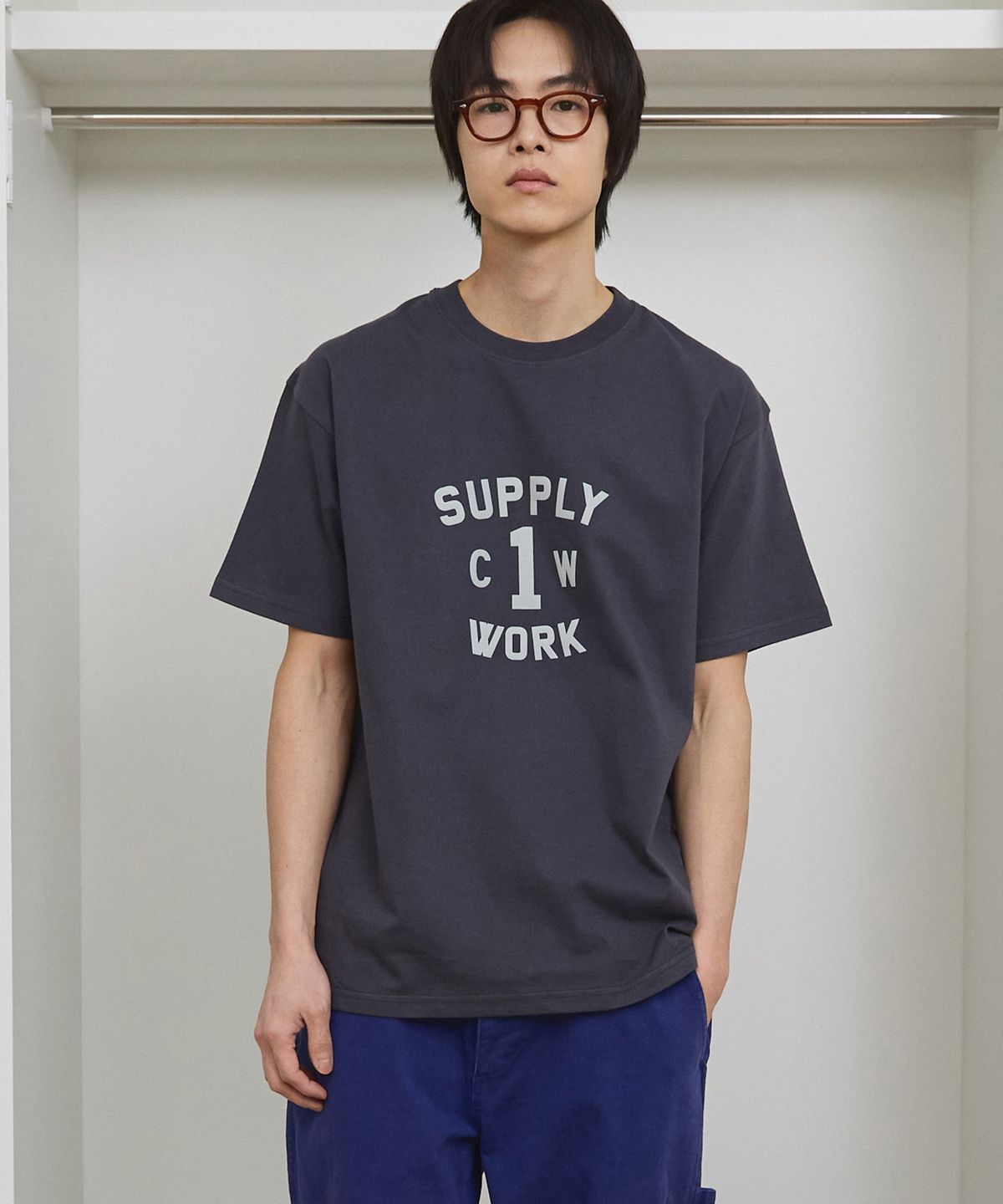 카멜워크(CAMEL WORK) CW 1 반팔티셔츠(차콜)