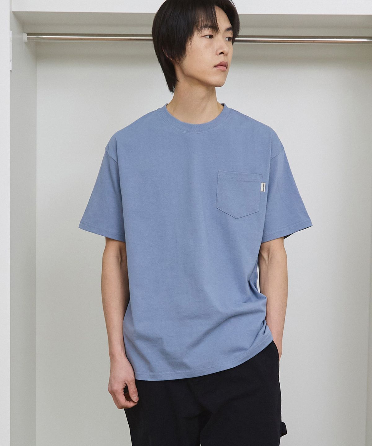 카멜워크(CAMEL WORK) 스탠다드 포켓 반팔티셔츠(인디블루)