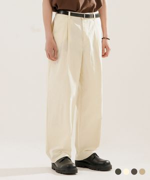 코튼 브리즈 트라우저 팬츠 크림 JULP4700