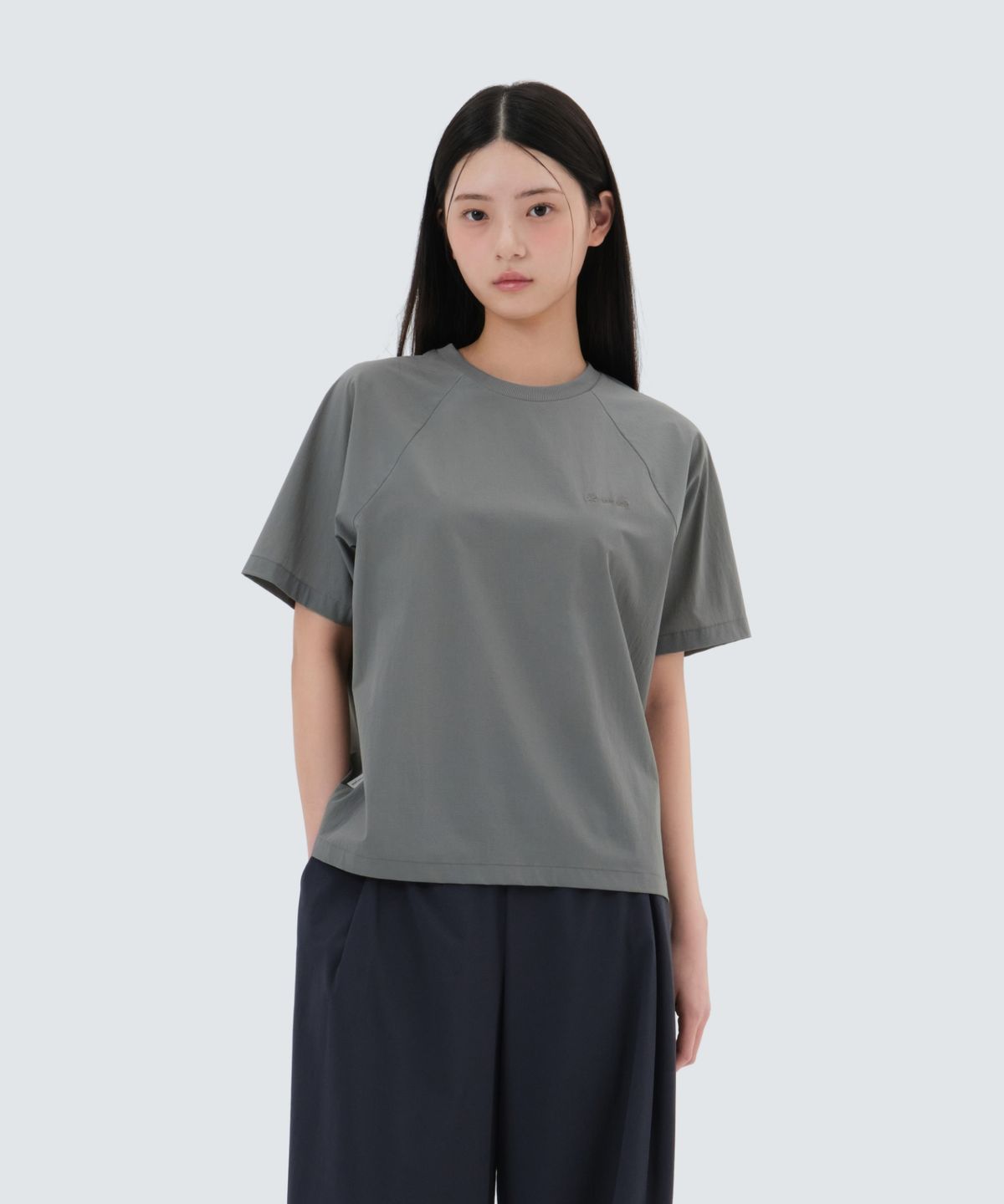 스노우피크 어패럴(SNOWPEAK APPAREL) 에어닷 여성 베이직 반팔 티셔츠 (S25MWTTS35) Dark Gray