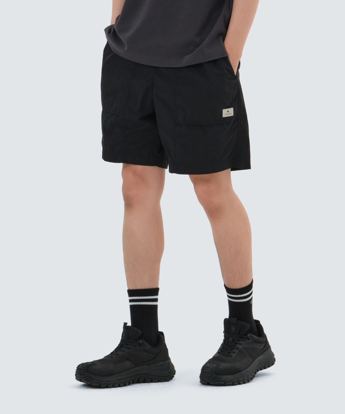 스노우피크 어패럴(SNOWPEAK APPAREL) 타슬란 4부 반바지 (S25MULHP64) Black