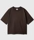 보이 크롭 반팔티셔츠 다크브라운 KJST2619