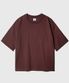 보이 크롭 반팔티셔츠 브릭레드 KJST2619