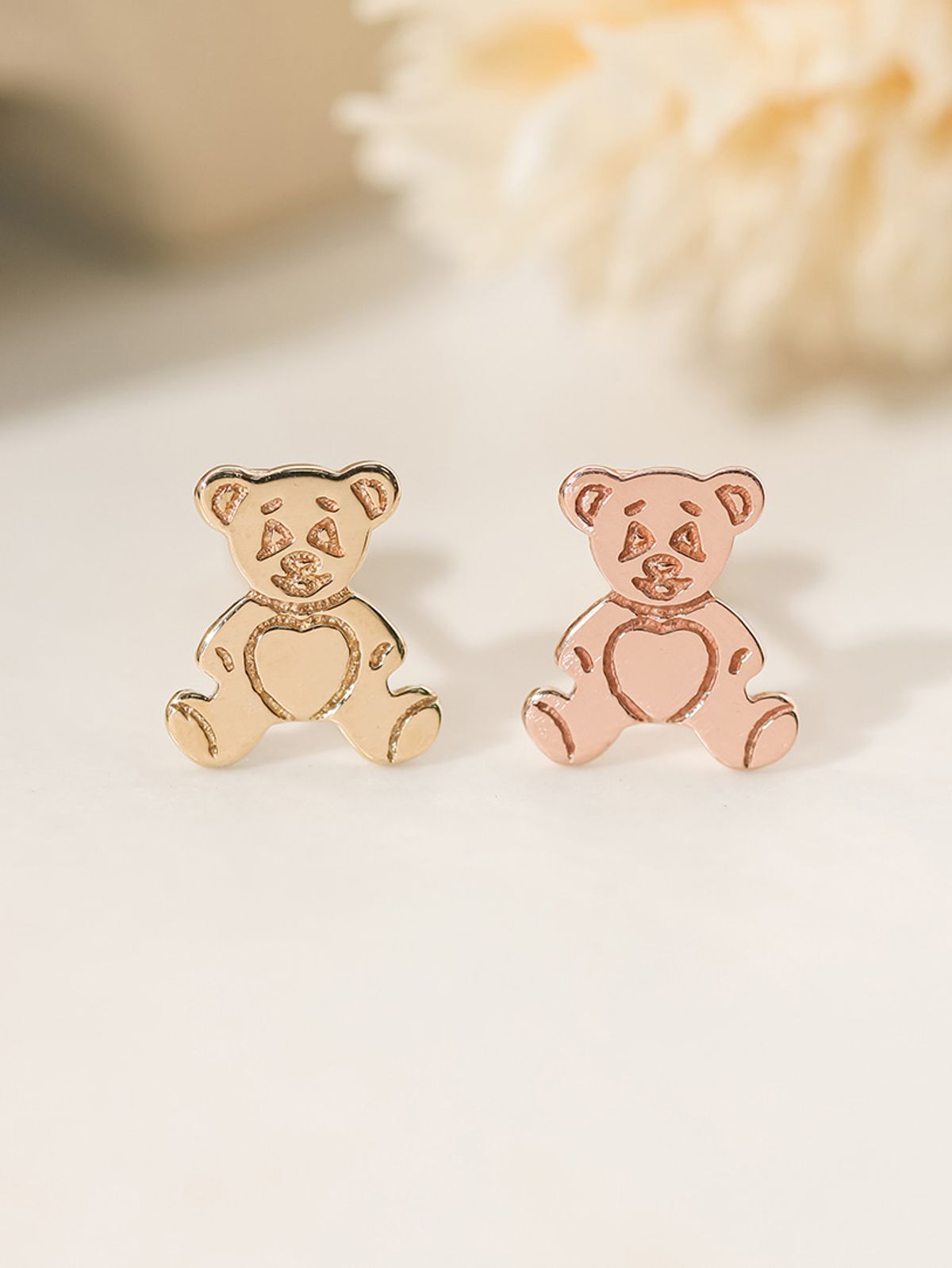 미니멀피어싱(MINIMALPIERCING) 14K 카툰 곰돌이 피어싱 귀걸이