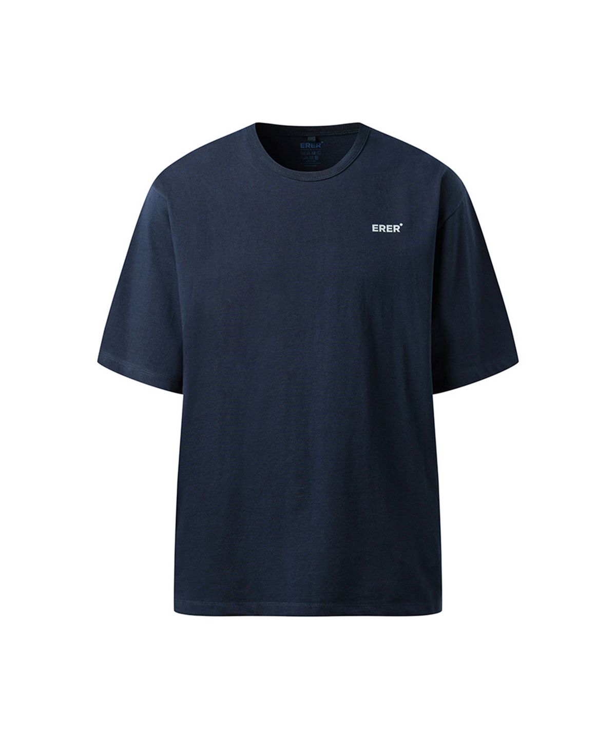 에르에르(ERER) [UN] Basic logo t-shirt Navy