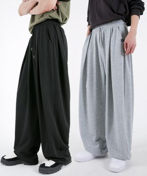 포턱 쭈리트레이닝 밑단스트링팬츠 3COLOR