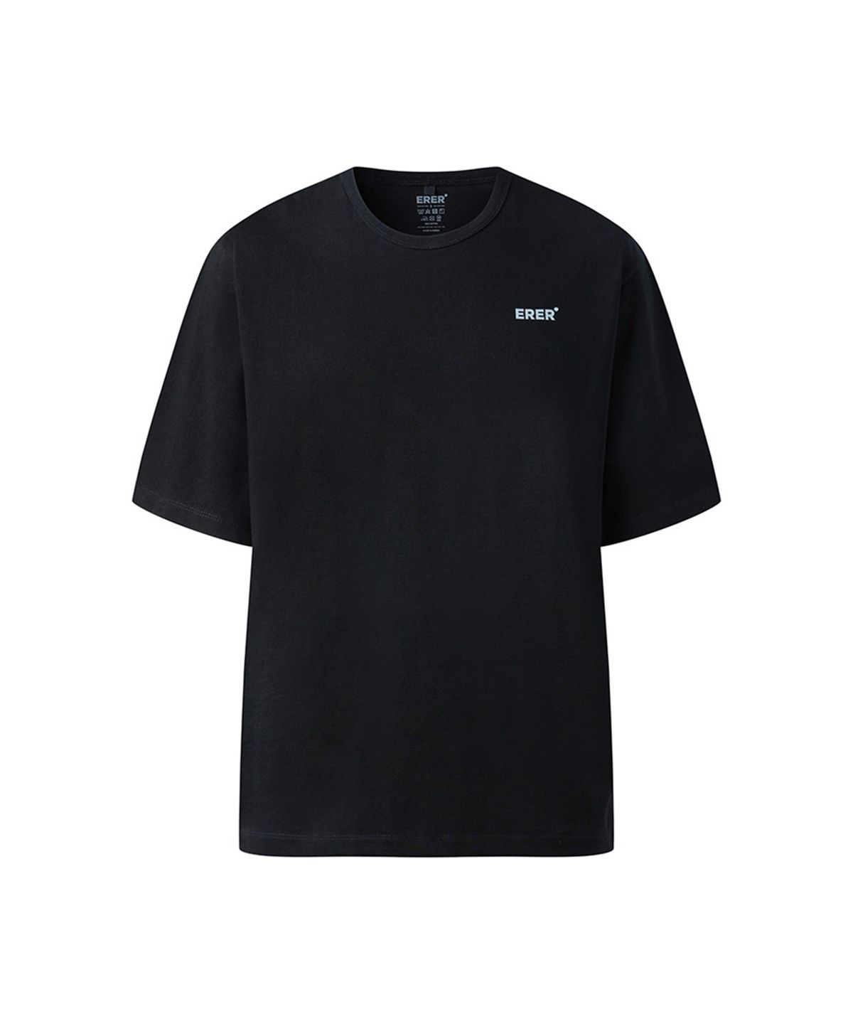 에르에르(ERER) [UN] Basic logo t-shirt Black
