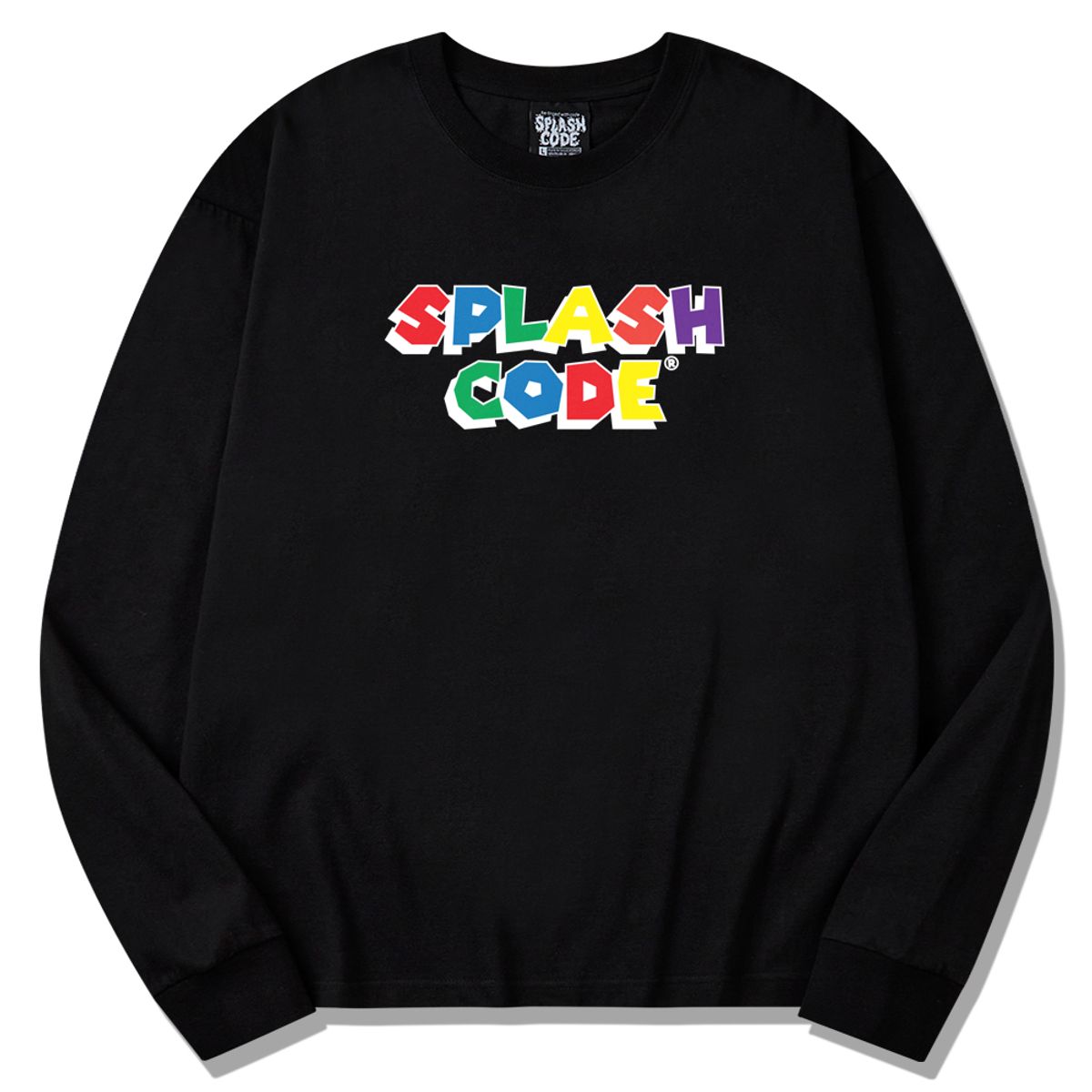 스플래시코드(SPLASHCODE) 롱슬리브 블랙 - 스플래시코드 팝(Splashcode Pop)