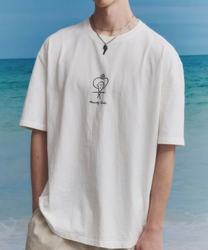 Howdy Dido Tee White : Black