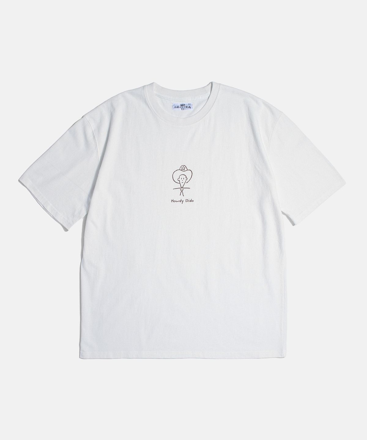 피도디도(FIDO DIDO) Howdy Dido Tee White : Brown