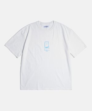 The Unknown Fido Tee White : Blue
