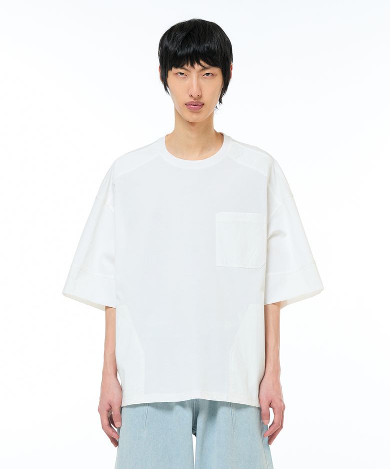 멀티 우븐패치 티셔츠