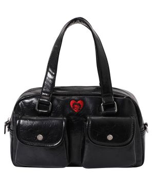 베티붑 레더 투 포켓 숄더백_블랙